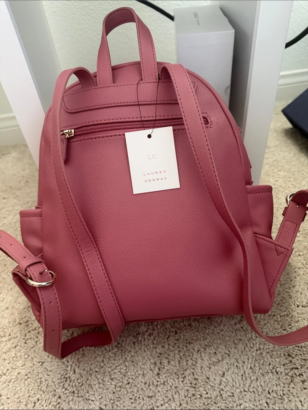 Lauren Conrad Women's Dusty Rose Mini Backpack Purse